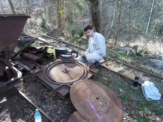 Bestücken der Drehscheibe