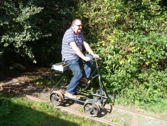 auch Fahrrad wurde gefahren
