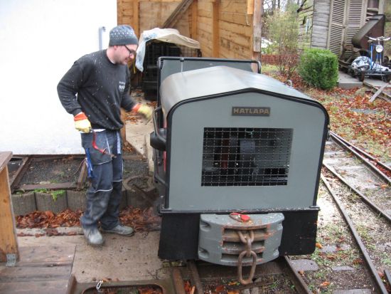 Hier die Hatlapa beim ankurbeln